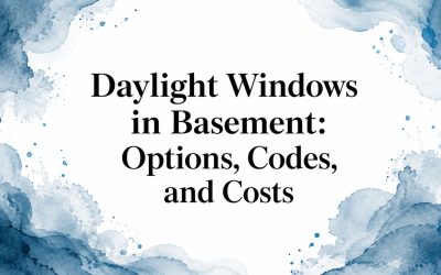 Daylight Windows in Basement: Options, Codes, and Costs